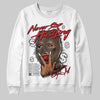 Jordan 9 'Olive' DopeSkill Sweatshirt Never Stop Hustling Graphic Streetwear - White