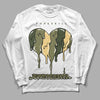 Jordan 4 Retro SE Craft Medium Olive DopeSkill Long Sleeve T-Shirt Juneteenth Heart Graphic Streetwear - White