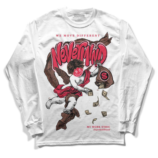 Dunk Low PRM Bacon DopeSkill Long Sleeve T-Shirt Nevermind Graphic Streetwear - White