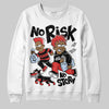 Jordan 6 “Reverse Infrared” DopeSkill Sweatshirt No Risk No Story Graphic Streetwear - White