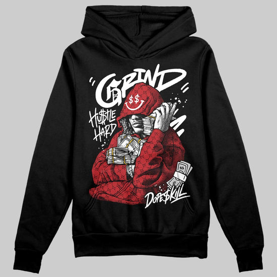 Black and White Sneakers DopeSkill Hoodie Grind Pray Graphic Streetwear - Black