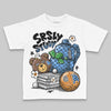 Jordan 5 Black University Blue DopeSkill Toddler Kids T-shirt SRSLY Study Graphic Streetwear - White 