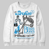 Jordan 4 Denim “Worn Blue” DopeSkill Sweatshirt Broken Bones Graphic Streetwear - White 