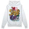 Jordan 1 Mid GS 'Six Championships DopeSkill Hoodie Sweatshirt No Days Off Graphic Streetwear - White