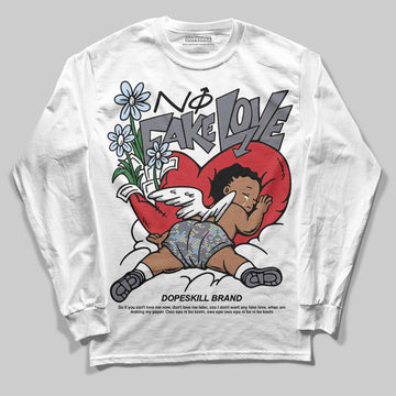 Jordan 11 Low CNY “Year of the Snake” DopeSkill Long Sleeve T-Shirt No Fake Love Graphic Streetwear - White