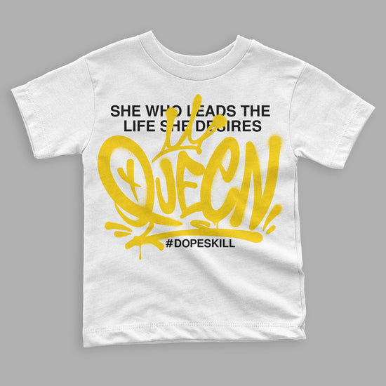 Jordan 6 “Yellow Ochre” DopeSkill Toddler Kids T-shirt Queen Graphic Streetwear - White