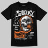 Orange, Black and White Sneakers DopeSkill T-Shirt Jealousy Graphic Streetwear - Black