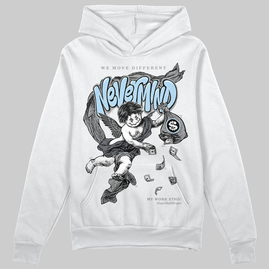 Jordan 5 Retro Wolf Grey (2026) DopeSkill Hoodie Sweatshirt Nevermind Graphic Streetwear - White