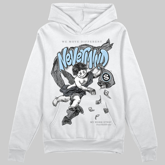 Jordan 5 Retro Wolf Grey (2026) DopeSkill Hoodie Sweatshirt Nevermind Graphic Streetwear - White