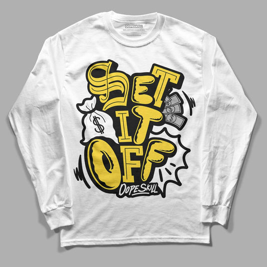 Jordan 4 Tour Yellow Thunder DopeSkill Long Sleeve T-Shirt Set It Off Graphic Streetwear - White