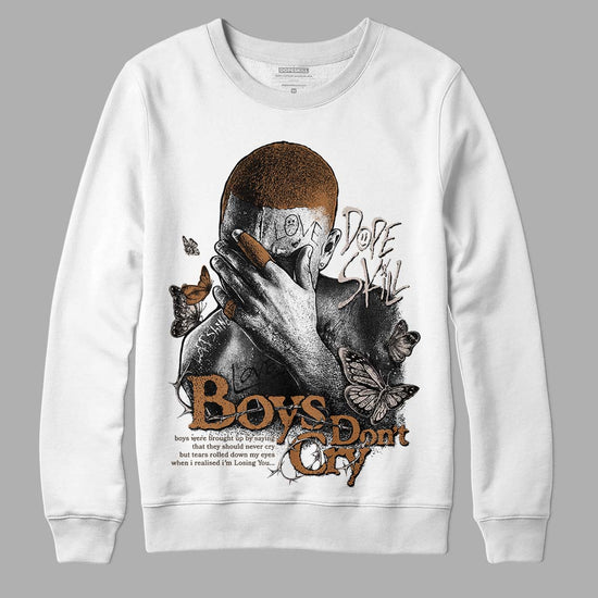 Jordan 3 Retro Palomino DopeSkill Sweatshirt Boys Don't Cry Graphic Streetwear - White