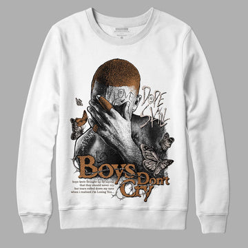 Jordan 3 Retro Palomino DopeSkill Sweatshirt Boys Don't Cry Graphic Streetwear - White