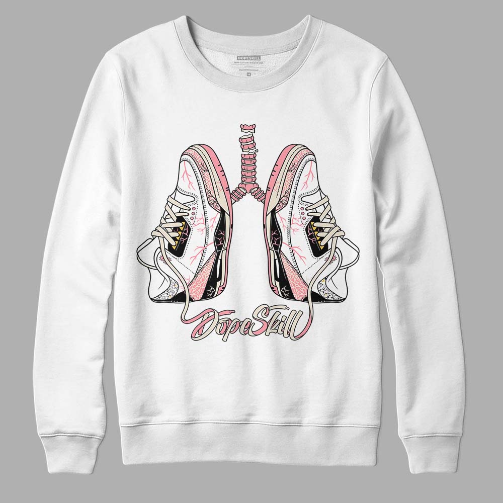 Jordan 3 GS “Red Stardust” DopeSkill Sweatshirt Breathe Graphic Streetwear - White