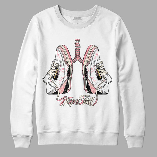 Jordan 3 GS “Red Stardust” DopeSkill Sweatshirt Breathe Graphic Streetwear - White