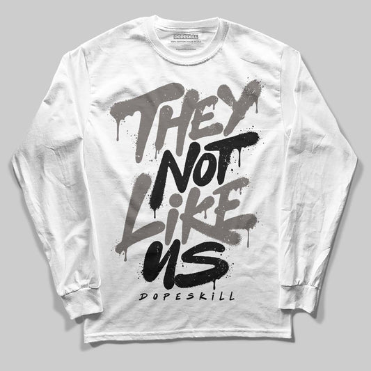 Jordan 4 Retro Cave Stone DopeSkill Long Sleeve T-Shirt They Not Like Us Graphic Streetwear - White