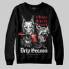 Black and White Sneakers DopeSkill Sweatshirt New Drip Season Graphic Streetwear - Black