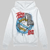 Jordan 1 High Retro OG “University Blue” DopeSkill Hoodie Sweatshirt Takin No L's Graphic Streetwear - White