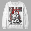 Jordan Spizike Low Bred DopeSkill Sweatshirt Real Lover Graphic Streetwear - White 