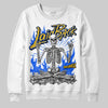 Royal Blue Sneakers DopeSkill Sweatshirt Laid Back Graphic Streetwear - White