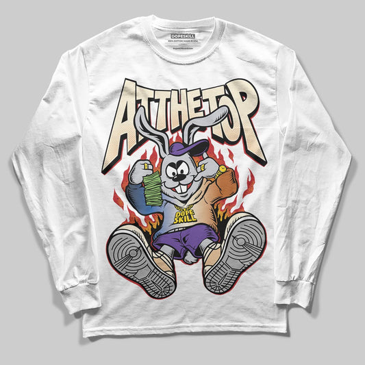 Jordan 17 Retro Low SP Infinite Archives DopeSkill Long Sleeve T-Shirt At The Top Graphic Streetwear - White