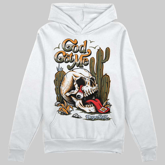 Jordan 5 "Olive" DopeSkill Hoodie Sweatshirt God Got Me Graphic Streetwear - White