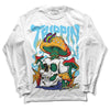 Jordan 1 Mid GS 'Six Championships DopeSkill Long Sleeve T-Shirt Trippin Graphic Streetwear - White 