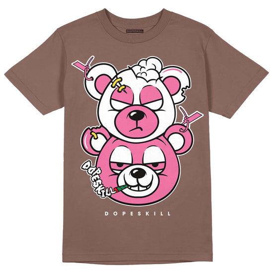 Dunk Low Smokey Mauve Playful Pink DopeSkill Brown Savana T-shirt New Double Bear Graphic Streetwear