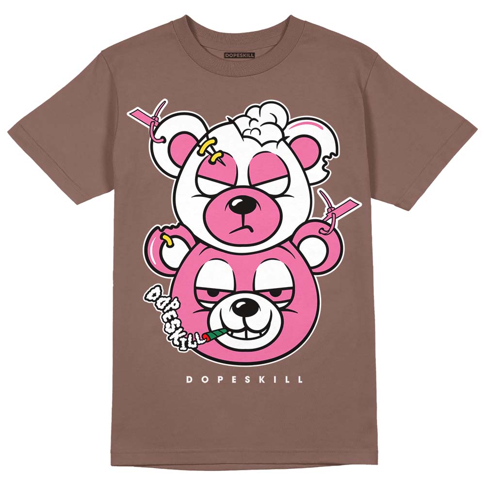 Dunk Low Smokey Mauve Playful Pink DopeSkill Brown Savana T-shirt New Double Bear Graphic Streetwear