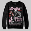 Awake NY x Air Jordan 5 Arctic Pink DopeSkill Sweatshirt Broken Bones Graphic Streetwear - black