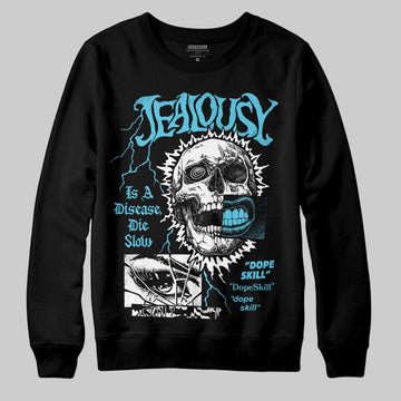 Jordan 11 Retro Gamma Blue (2025) DopeSkill Sweatshirt Jealousy Graphic Streetwear - Black