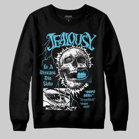 Jordan 11 Retro Gamma Blue (2025) DopeSkill Sweatshirt Jealousy Graphic Streetwear - Black