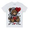 Grey Sneakers DopeSkill Toddler Kids T-shirt Broken Bear Graphic Streetwear - White 