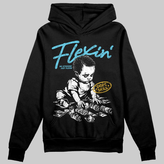 Jordan 11 Retro Gamma Blue (2025) DopeSkill Hoodie Sweatshirt Flexin' Graphic Streetwear - Black