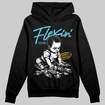 Jordan 11 Retro Gamma Blue (2025) DopeSkill Hoodie Sweatshirt Flexin' Graphic Streetwear - Black