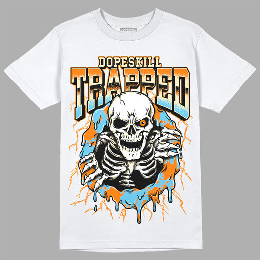 Dunk High 1985 SP Orange Acid Wash DopeSkill T-Shirt Trapped Halloween Graphic