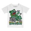 Jordan 1 High OG Green Glow DopeSkill Toddler Kids T-shirt Born To Be Rich Graphic Streetwear - White