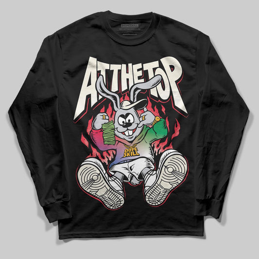 Jordan 11 Retro 285 Atlanta DopeSkill Long Sleeve T-Shirt At The Top Graphic Streetwear - Black