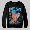 Jordan 8 Retro 'Aqua' 2025 DopeSkill Sweatshirt False Love Graphic Streetwear - Black
