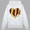 Dunk Yellow Bordeaux DopeSkill Hoodie Sweatshirt Slime Drip Heart Graphic Streetwear - White