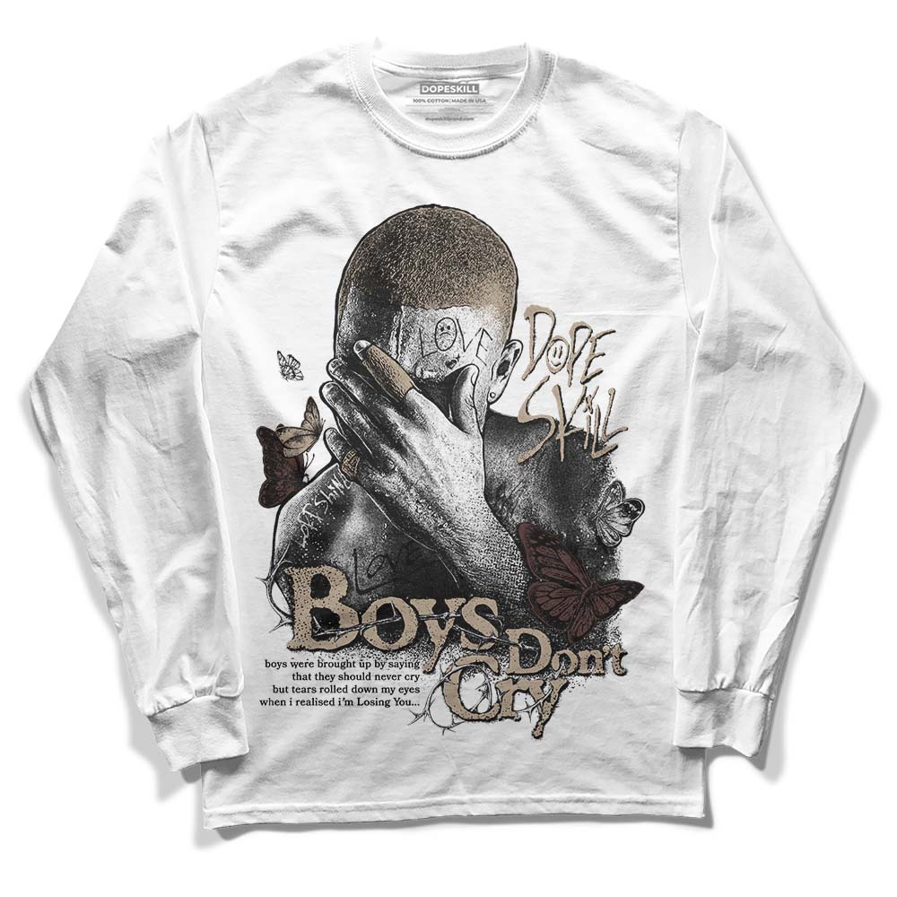 Jordan 1 High OG “Latte” DopeSkill Long Sleeve T-Shirt Boys Don't Cry Graphic Streetwear - White 