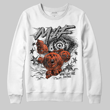 Grey Sneakers DopeSkill Sweatshirt MILF Graphic Streetwear - White 