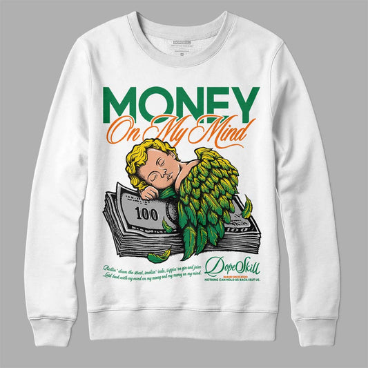 Green Sneakers DopeSkill Sweatshirt MOMM Graphic Streetwear - White 