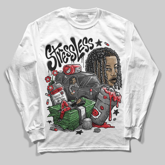 Jordan 10 Retro Shadow (2025) DopeSkill Long Sleeve T-Shirt Stressless Graphic Streetwear - White