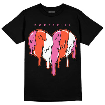 AJ 5 GS Pinksicle DopeSkill T-Shirt Slime Drip Heart Graphic