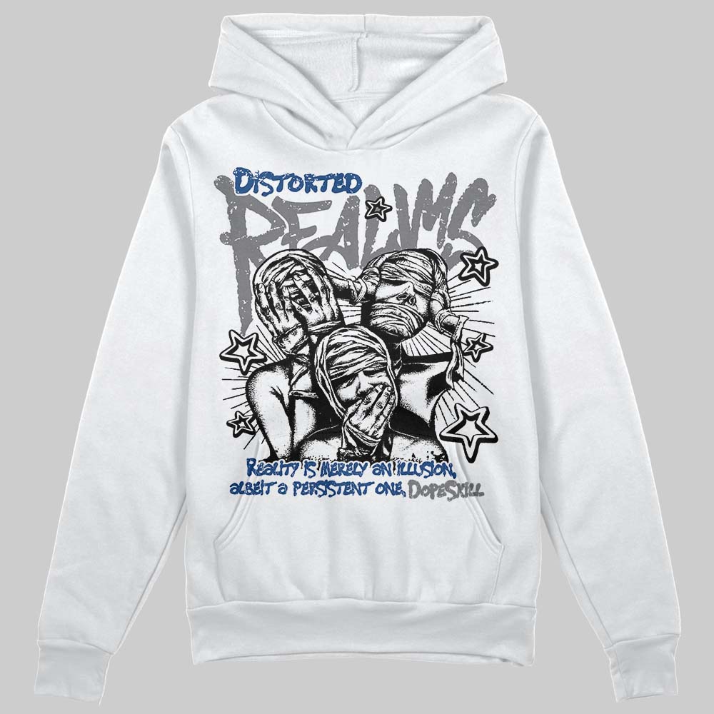 Jordan 9 Retro 'Flint Grey' 2026 DopeSkill Hoodie Sweatshirt Distorted Realms Graphic Streetwear - White 
