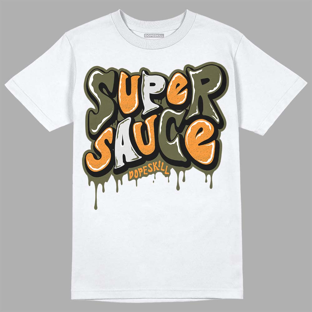 Jordan 5 "Olive" DopeSkill T-Shirt Super Sauce Graphic Streetwear - White 