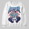 University Blue Sneakers DopeSkill Sweatshirt At The Top Graphic Streetwear - White 