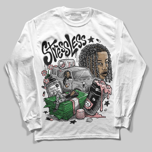 Harris Tweed x Wmns Dunk Low 'Black Phantom' DopeSkill Long Sleeve T-Shirt Stressless Graphic Streetwear - White 