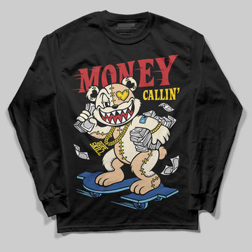 Jordan 17 Retro Low SP Infinite Archives DopeSkill Long Sleeve T-Shirt Money Callin' Graphic Streetwear - Black