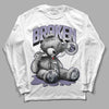 Jordan 5 Retro Low Indigo Haze DopeSkill Long Sleeve T-Shirt Sick Bear Graphic Streetwear - White